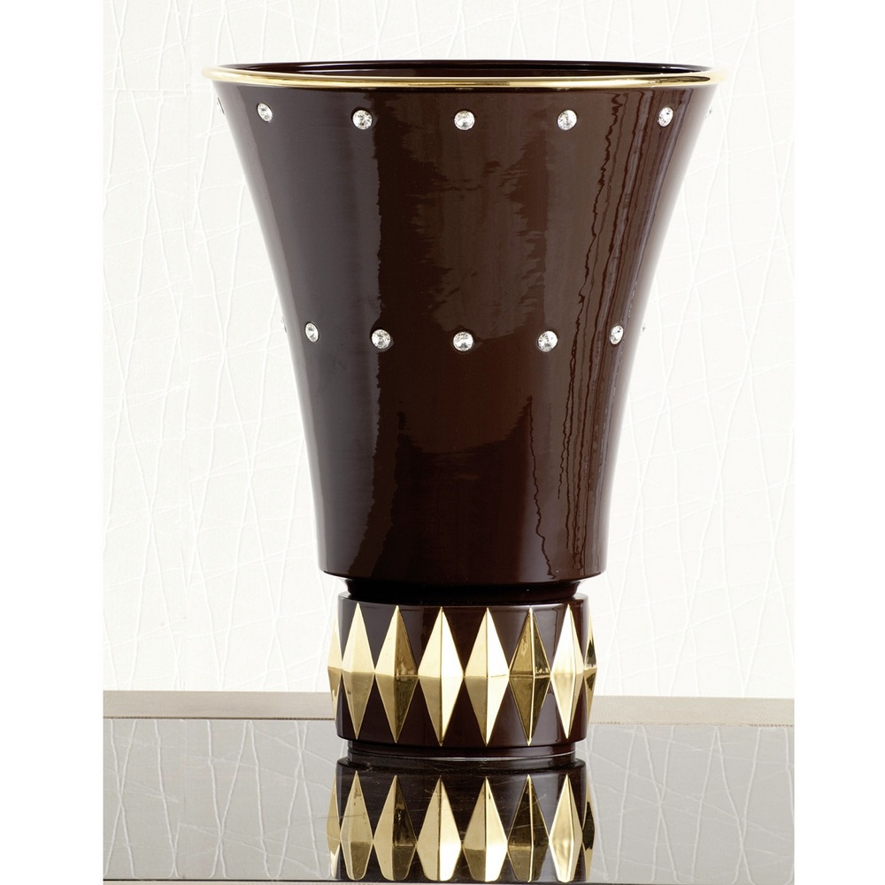 Diamante flower vase 04